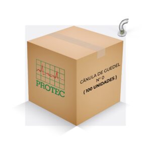 CÂNULA DE GUEDEL N°0 - 4,5CM CREME (100 UNIDADES)