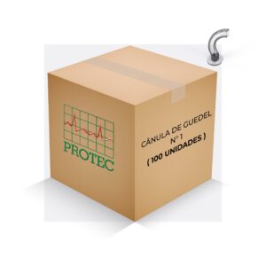 CÂNULA DE GUEDEL N°1 - 5,5 CM CINZA (100 UNIDADES)