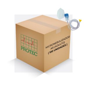 MICRONEBULIZADOR ADULTO AR COM EXTENSÃO 1,5M (CX 100 UN)