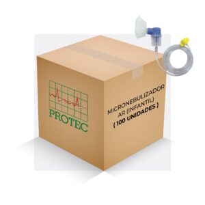 MICRONEBULIZADOR INFANTIL AR COM EXTENSÃO 1,5M (CX 100 UN)