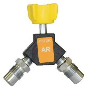 TOMADA DUPLA COM VÁLVULA AR