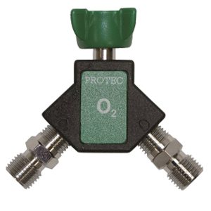 TOMADA DUPLA COM VÁLVULA O2