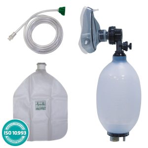 Reanimador manual adulto com reservatório