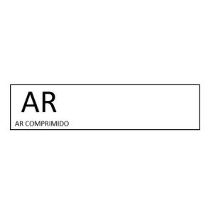 KIT 05 PEÇAS ETIQUETA CANOPLA AR